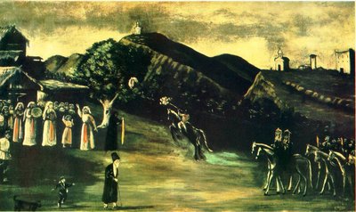 A Wedding in Old-Time Georgia by Niko Pirosmani